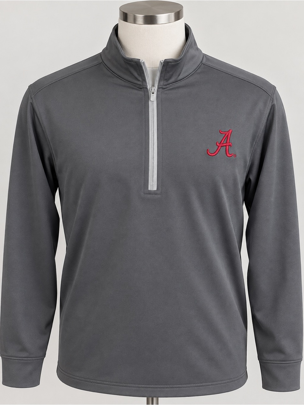 Peter Millar Alabama Crimson Tide Men’s XL 1/4 Zip Pullover Gray NWT